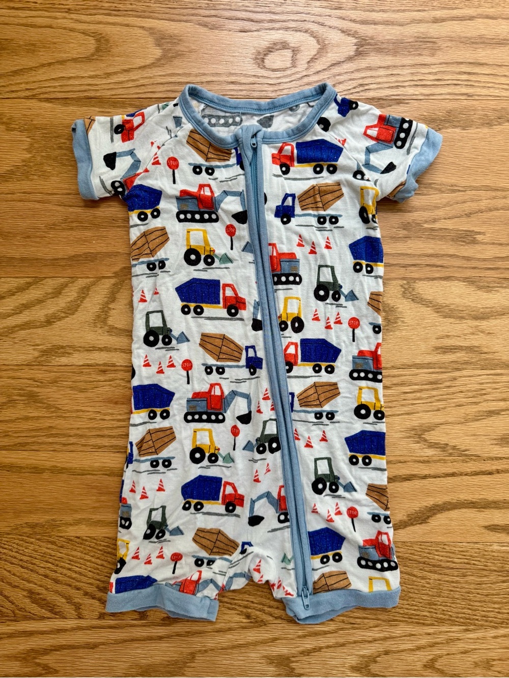 Little Sleepies bamboo Short Sleeve Construction Print Pajamas - 18-24 months